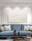 Multicolor Minimalist Mountain Textured Canvas Art - Artwallpainting