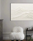 Multicolor Minimalist Mountain Textured Canvas Art - Artwallpainting