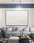 Multicolor Minimalist Mountain Textured Canvas Art - Artwallpainting