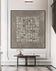 Multicolor Minimalist Textured Abstract Grid Wall Art - Artwallpainting