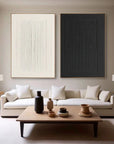 Multicolor Minimalist Textured Canvas Painting Set Of 2 - Artwallpainting
