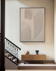 Multicolor Minimalist Textured Canvas With Flowing Arches - Artwallpainting