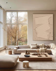 Multicolor Minimalist Textured Canvas With Geometric Design - Artwallpainting