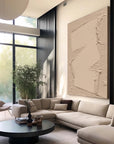 Multicolor Minimalist Textured Canvas With Geometric Design - Artwallpainting