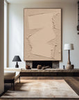 Multicolor Minimalist Textured Canvas With Geometric Design - Artwallpainting