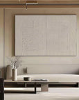 Multicolor Minimalist Textured Dual Panel Wall Art Set Of 2 - Artwallpainting