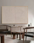Multicolor Minimalist Textured Dual Panel Wall Art Set Of 2 - Artwallpainting