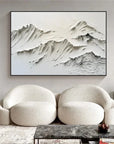 Multicolor Minimalist Textured Mountain Canvas Wall Art - Artwallpainting