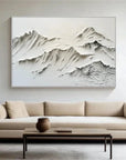 Multicolor Minimalist Textured Mountain Canvas Wall Art - Artwallpainting