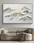 Multicolor Minimalist Textured Mountain Canvas Wall Art - Artwallpainting