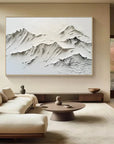 Multicolor Minimalist Textured Mountain Canvas Wall Art - Artwallpainting