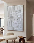 Multicolor Minimalist Textured Oil Painting - Modern Abstract Wall Art - Artwallpainting