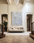 Multicolor Minimalist Textured Oil Painting - Modern Abstract Wall Art - Artwallpainting
