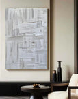 Multicolor Minimalist Textured Oil Painting - Modern Abstract Wall Art - Artwallpainting