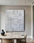 Multicolor Minimalist Textured Oil Painting - Modern Abstract Wall Art - Artwallpainting