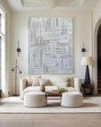 Multicolor Minimalist Textured Oil Painting - Modern Abstract Wall Art - Artwallpainting