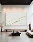Multicolor Minimalistic Balance Canvas Painting - Large Abstract Textured Wall Art - Artwallpainting