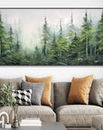 Multicolor Misty Forest Serenity Canvas Painting For Home Decoration - Artwallpainting