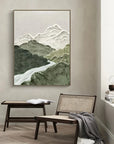 Multicolor Misty Peaks Canvas Painting For Home Decoration - Artwallpainting