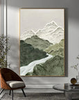 Multicolor Misty Peaks Canvas Painting For Home Decoration - Artwallpainting