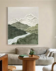 Multicolor Misty Peaks Canvas Painting For Home Decoration - Artwallpainting