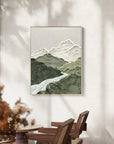 Multicolor Misty Peaks Canvas Painting For Home Decoration - Artwallpainting