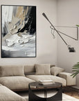 Multicolor Modern Abstract Textured Canvas Wall Art For Elegant Home Decor - Artwallpainting