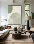 Multicolor Modern Geometric Textured Wall Art - Minimalist Elegance For Interiors - Artwallpainting