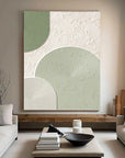 Multicolor Modern Geometric Textured Wall Art - Minimalist Elegance For Interiors - Artwallpainting