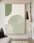 Multicolor Modern Geometric Textured Wall Art - Minimalist Elegance For Interiors - Artwallpainting
