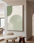 Multicolor Modern Geometric Textured Wall Art - Minimalist Elegance For Interiors - Artwallpainting