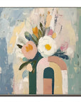 Multicolor Modern Grace Floral Canvas Art - Artwallpainting