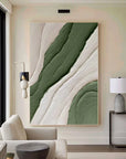 Multicolor Modern Minimalist Textured Canvas - Earthy Tones For Elegant Interiors - Artwallpainting