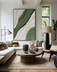 Multicolor Modern Minimalist Textured Canvas - Earthy Tones For Elegant Interiors - Artwallpainting