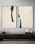 Multicolor Modern Silhouettes Set Of 2 - Artwallpainting