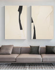 Multicolor Modern Silhouettes Set Of 2 - Artwallpainting