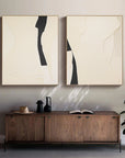 Multicolor Modern Silhouettes Set Of 2 - Artwallpainting