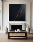 Multicolor Modern Textured Wall Art - Abstract Square Canvas With Accent - Artwallpainting