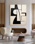 Multicolor Monochrome Balance Abstract Geometric Art - Artwallpainting