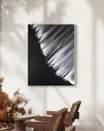 Multicolor Monochrome Cascade Abstract Textured Canvas Art - Artwallpainting