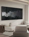 Multicolor Monochrome Depth Textured Abstract Art - Artwallpainting
