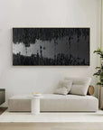 Multicolor Monochrome Depth Textured Abstract Art - Artwallpainting
