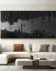 Multicolor Monochrome Depth Textured Abstract Art - Artwallpainting
