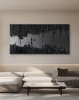 Multicolor Monochrome Depth Textured Abstract Art - Artwallpainting