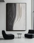 Multicolor Monochrome Elegance Textured Abstract Art - Artwallpainting