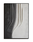 Multicolor Monochrome Elegance Textured Abstract Art - Artwallpainting