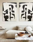Multicolor Monochrome Harmony Set Of 2 - Artwallpainting
