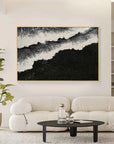 Multicolor Monochrome Tides Abstract Art - Artwallpainting
