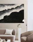 Multicolor Monochrome Tides Abstract Art - Artwallpainting