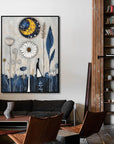 Multicolor Moonlit Meadow-Abstract Oil Paintings Of Natural Fantasy Wall Art - Artwallpainting